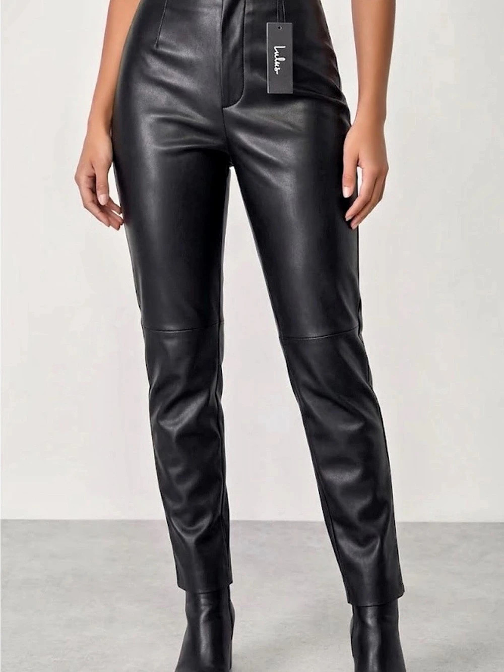 Lulus Faux Leather Leggings Black XS NWT